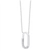Collier serti clos diamant en or 9 carats