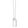Collier serti clos diamant en or 9 carats