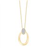 Collier serti clos diamant en or 9 carats