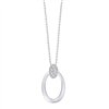 Collier serti clos diamant en or 9 carats