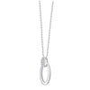 Collier serti clos diamant en or 9 carats