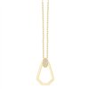 Collier serti clos diamant en or 9 carats