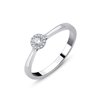 Illusion diamond solitaire in rhodium-plated 750/000 gold