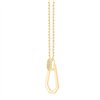 Collier serti clos diamant en or 9 carats