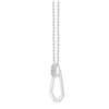 Collier serti clos diamant en or 9 carats