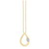 Collier toi et moi diamant en or 9 carats