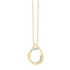 Collier toi et moi diamant en or 9 carats