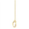 Collier toi et moi diamant en or 9 carats