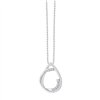 Collier toi et moi diamant en or 9 carats