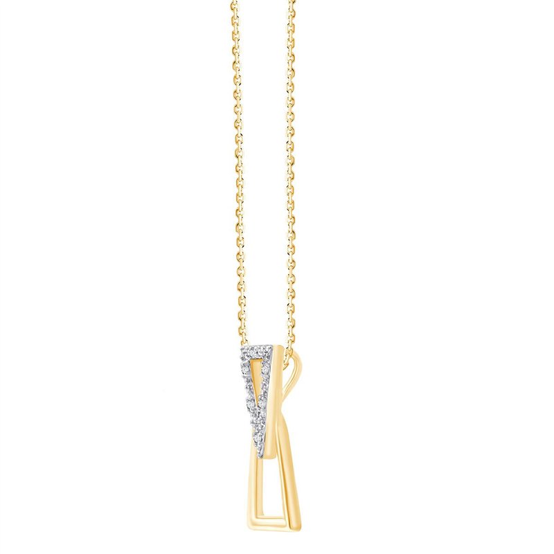 Collier diamant en or 9 carats