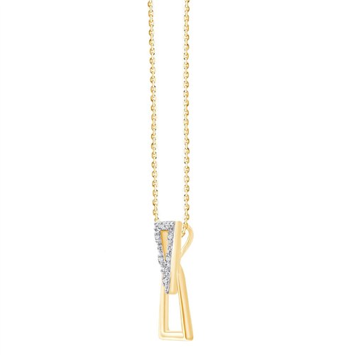 Collier diamant en or 9 carats