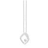 Collier serti clos diamant en or 9 carats