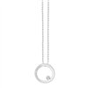 Collier toi et moi diamant en or 9 carats
