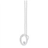 Collier toi et moi diamant en or 9 carats