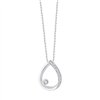 Collier toi et moi diamant en or 9 carats