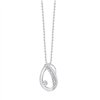 Collier toi et moi diamant en or 9 carats