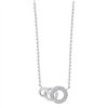 Collier trilogie diamant en or 9 carats