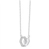 Collier toi et moi diamant en or 9 carats