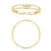 Bague serti clos diamant en or 9 carats