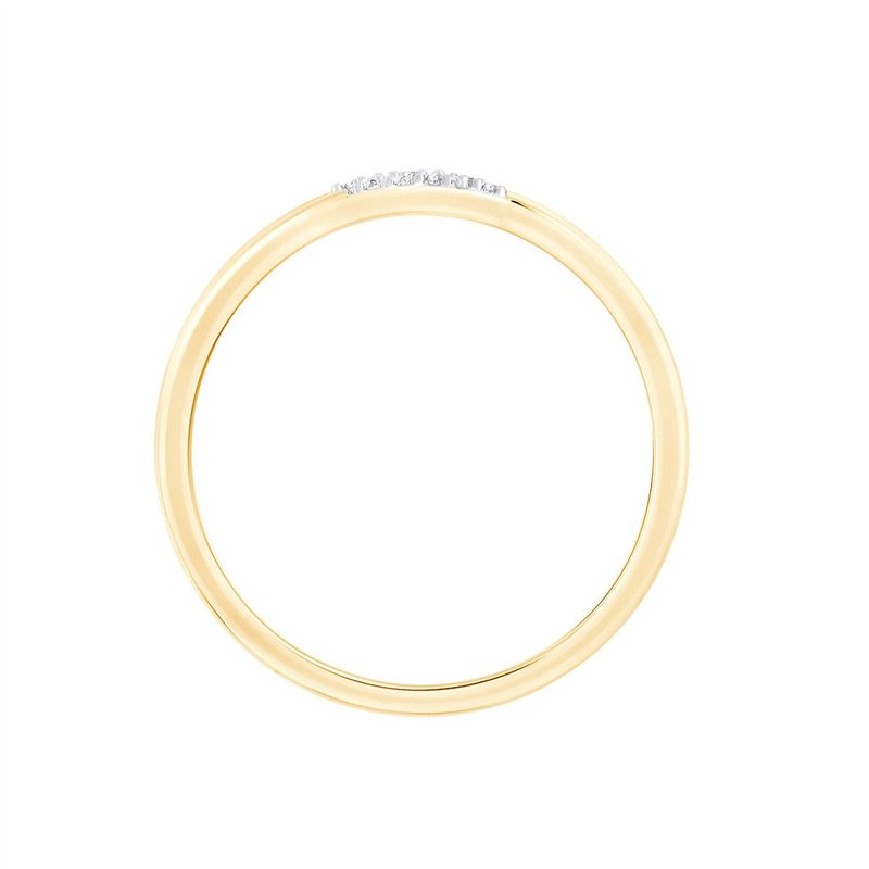 Bague trilogie diamant en or 9 carats