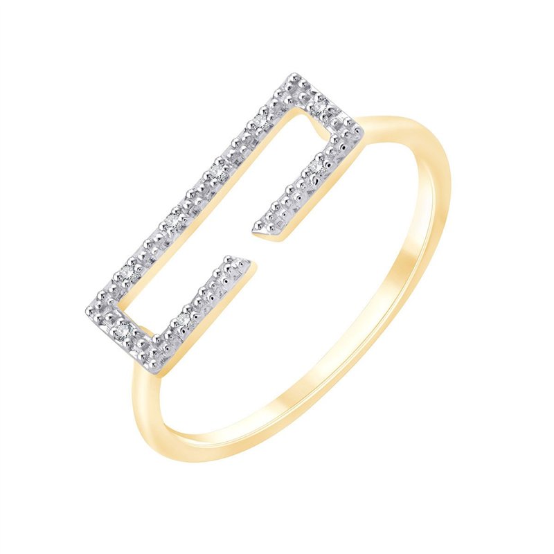 Bague toi et moi diamant en or 9 carats