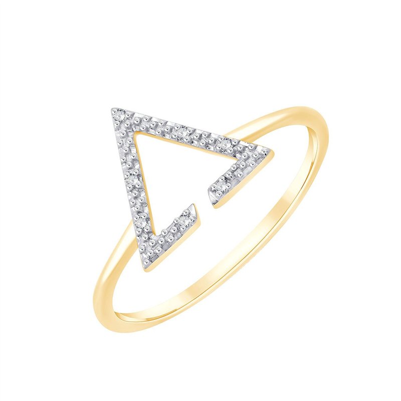 Bague toi et moi diamant en or 9 carats