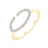 Bague toi et moi diamant en or 9 carats