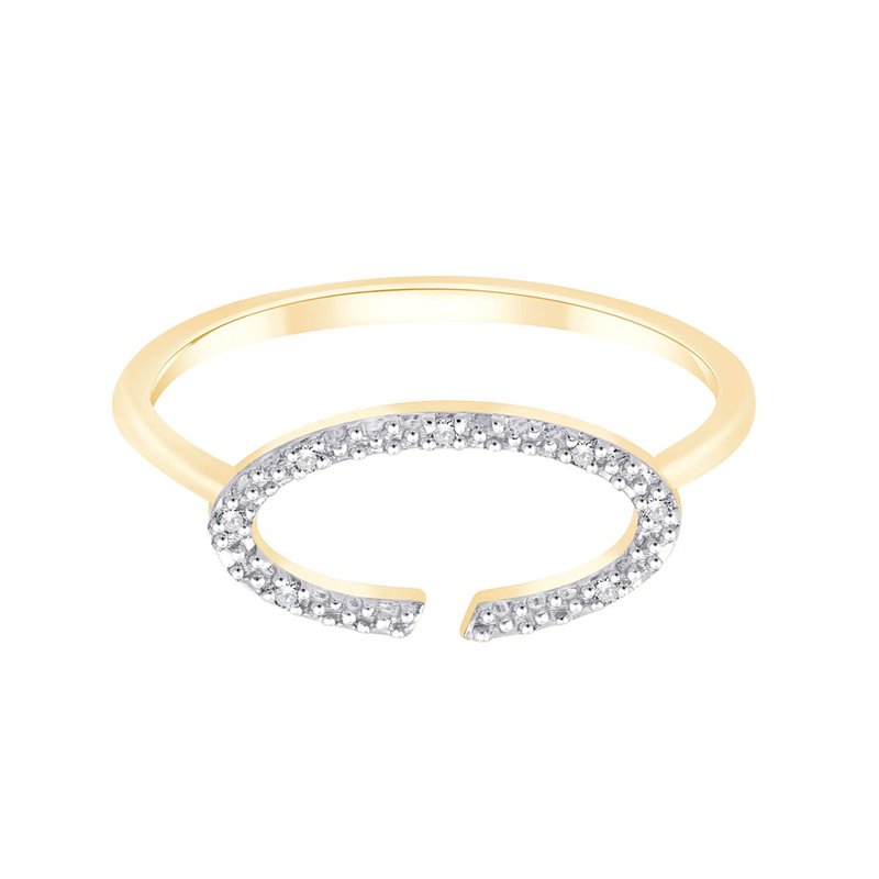 Bague toi et moi diamant en or 9 carats