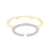 Bague toi et moi diamant en or 9 carats