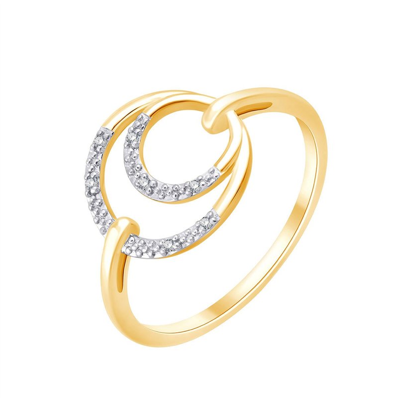 Bague toi et moi diamant en or 9 carats