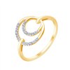 Bague toi et moi diamant en or 9 carats