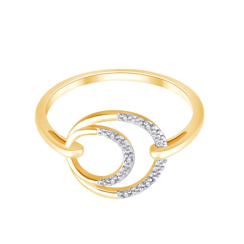 Bague toi et moi diamant en or 9 carats