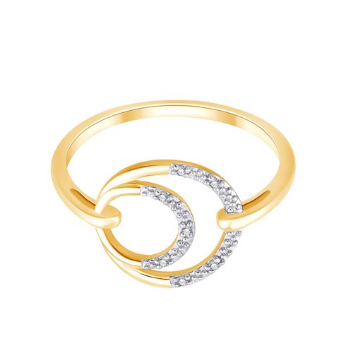 Bague toi et moi diamant en or 9 carats