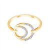 Bague toi et moi diamant en or 9 carats