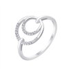 Bague toi et moi diamant en or 9 carats