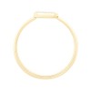 Bague serti clos diamant en or 9 carats