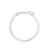 Bague serti clos diamant en or 9 carats