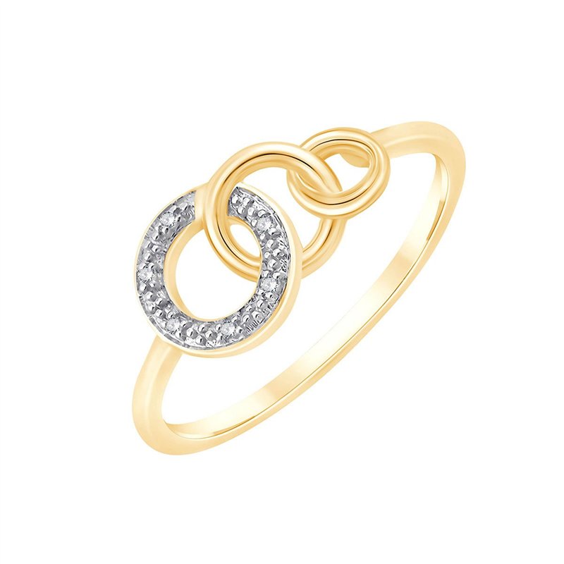 Bague toi et moi diamant en or 9 carats