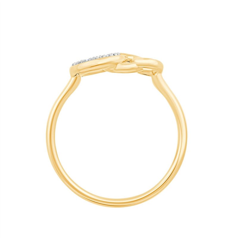 Bague toi et moi diamant en or 9 carats
