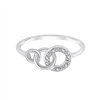 Bague toi et moi diamant en or 9 carats