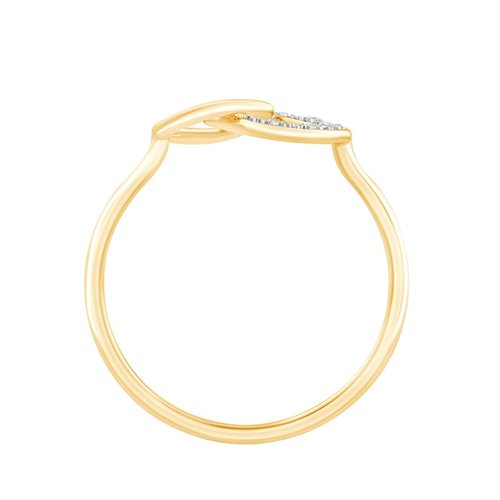 Bague toi et moi diamant en or 9 carats