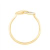 Bague toi et moi diamant en or 9 carats