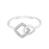 Bague toi et moi diamant en or 9 carats