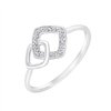 Bague toi et moi diamant en or 9 carats