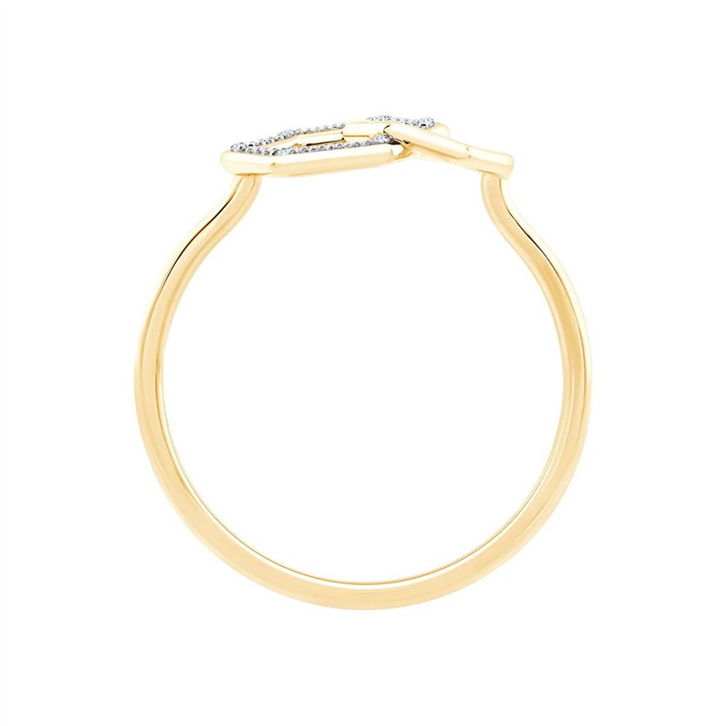 Bague toi et moi diamant en or 9 carats