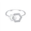 Bague toi et moi diamant en or 9 carats