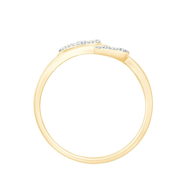 Bague toi et moi diamant en or 9 carats