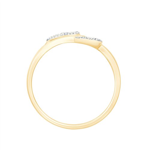 Bague toi et moi diamant en or 9 carats