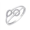 Bague toi et moi diamant en or 9 carats