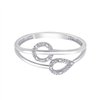 Bague toi et moi diamant en or 9 carats